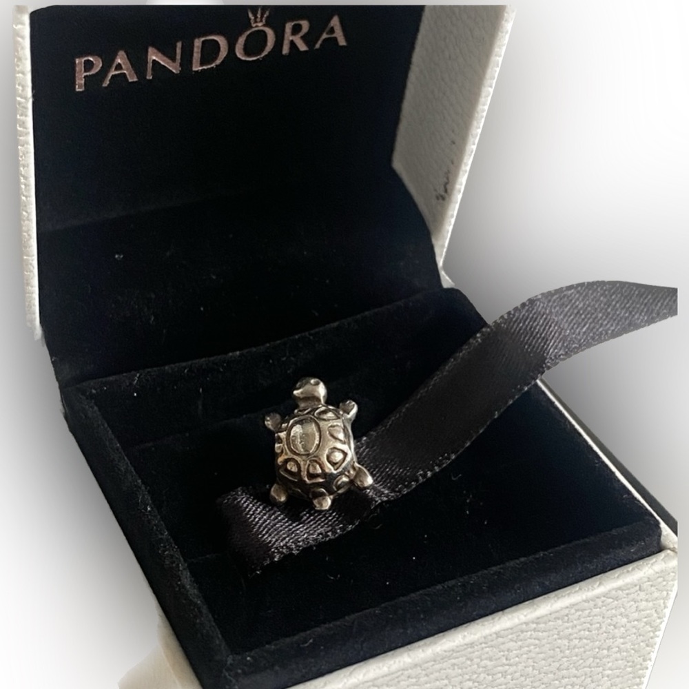 Silver Turtle Pandora charm 🐢 - Picture 2 of 3